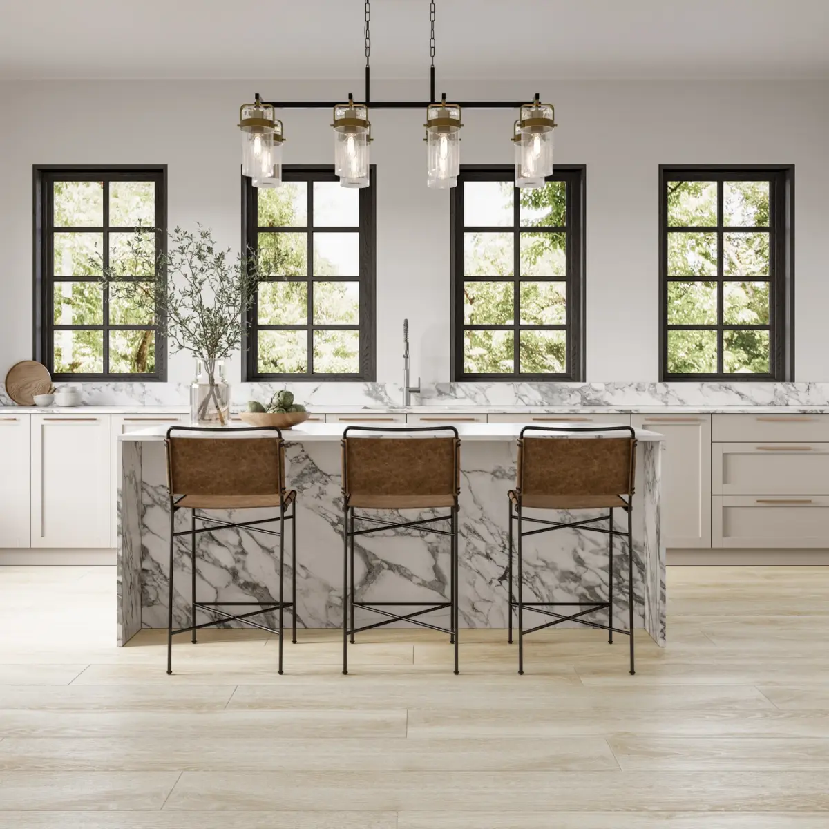 Timberline 10" x 72" Honed Porcelain Wood-Look Field Tile in Oak - Image 2