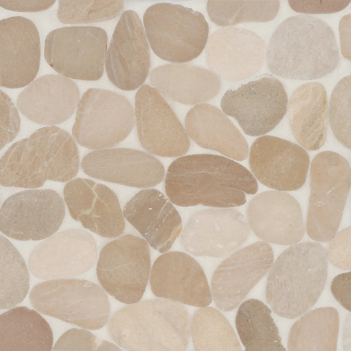 Waterbrook Jumbo Sliced Pebble Mosaic in Tan