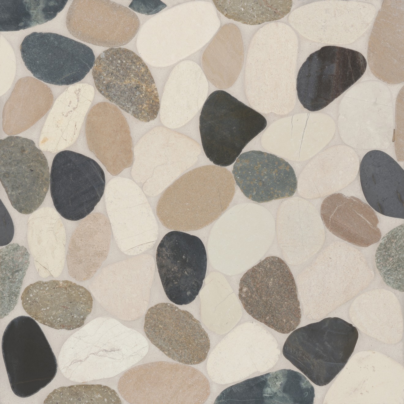 Waterbrook Jumbo Sliced Pebble Mosaic in Malaga Bay