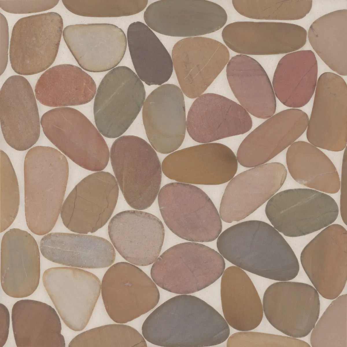 Waterbrook Jumbo Sliced Pebble Mosaic in Brown