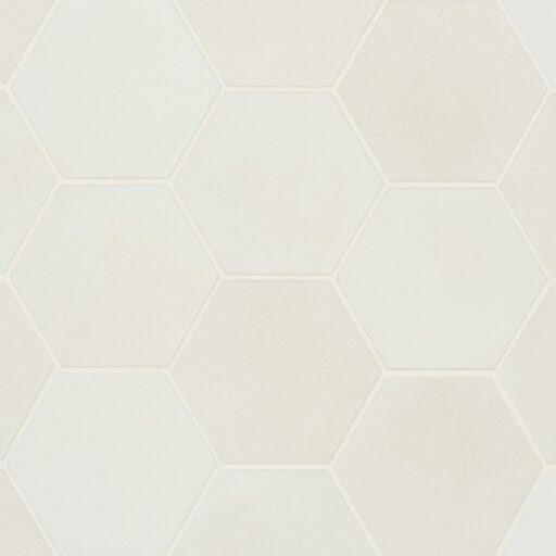 Celine Hexagon Field Tile White Matte
