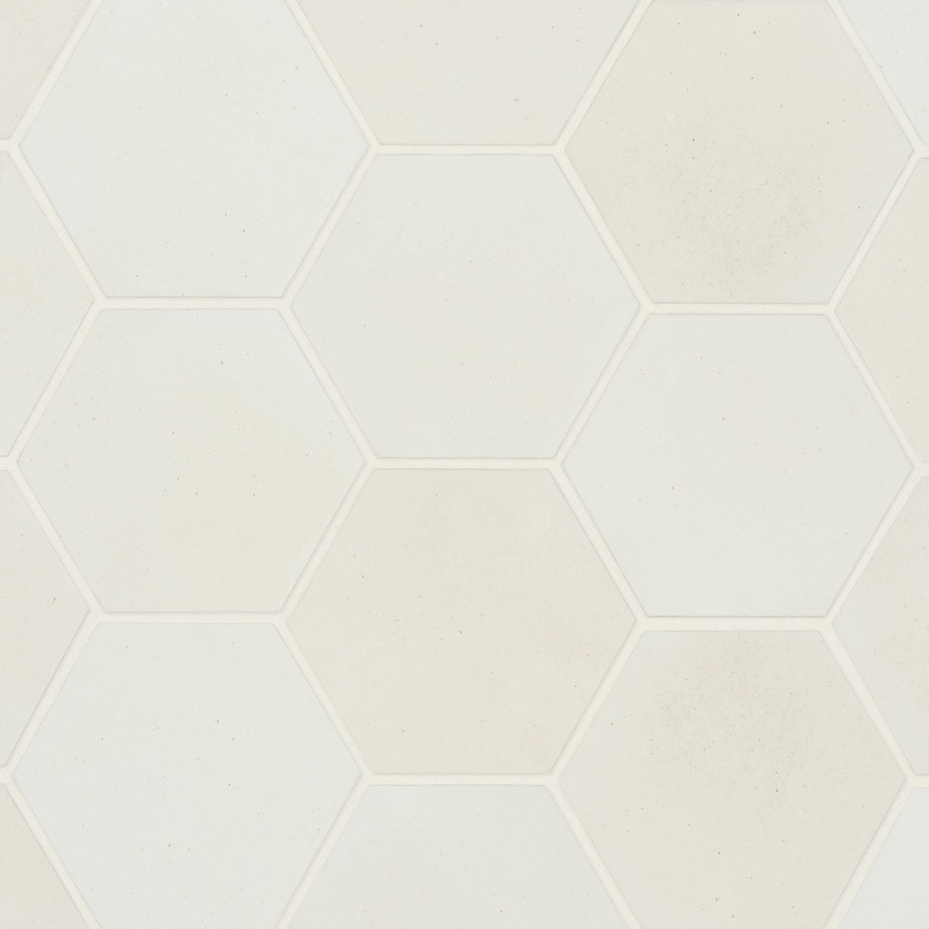 Celine Hexagon Field Tile White Matte