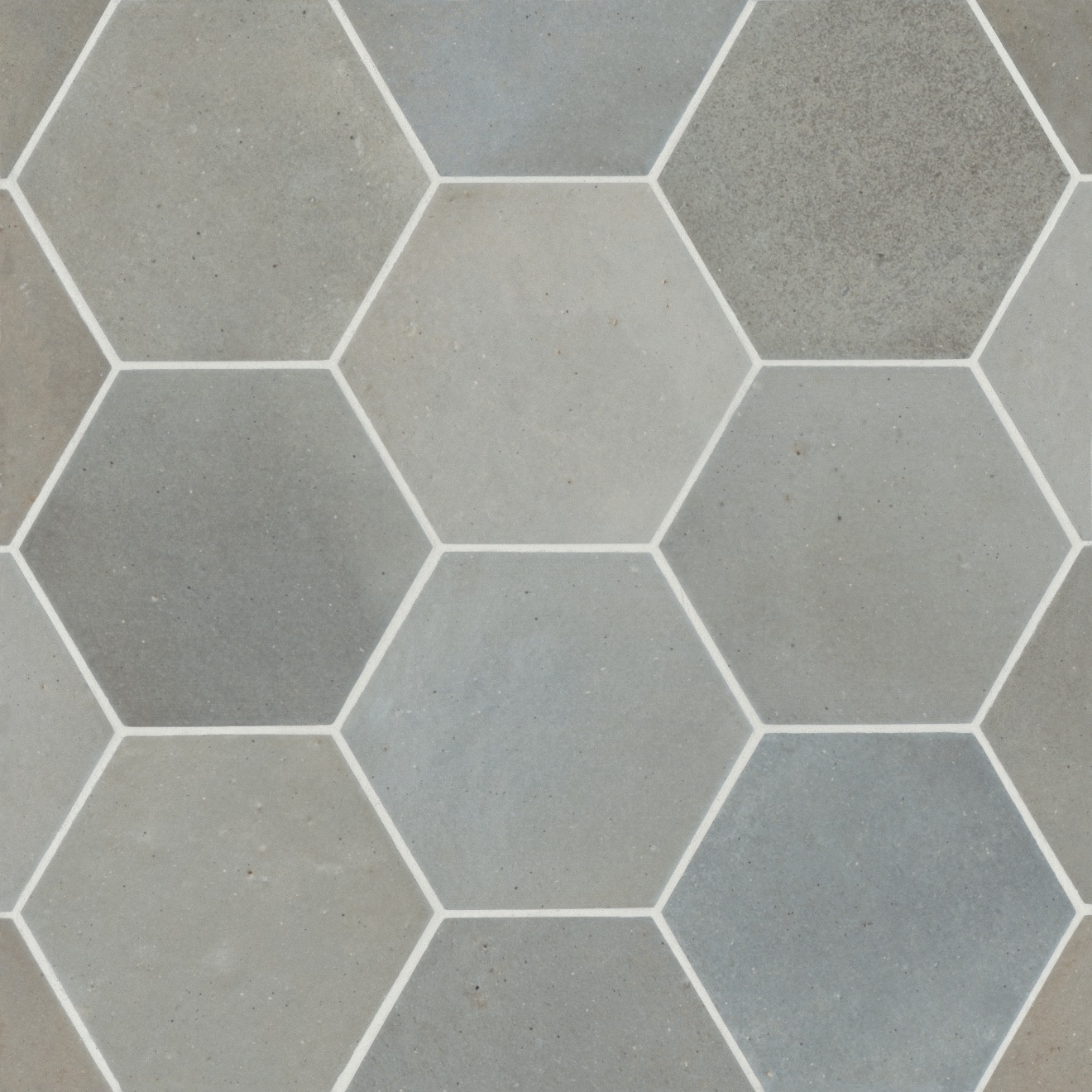 Celine Hexagon Field Tile Blue Matte