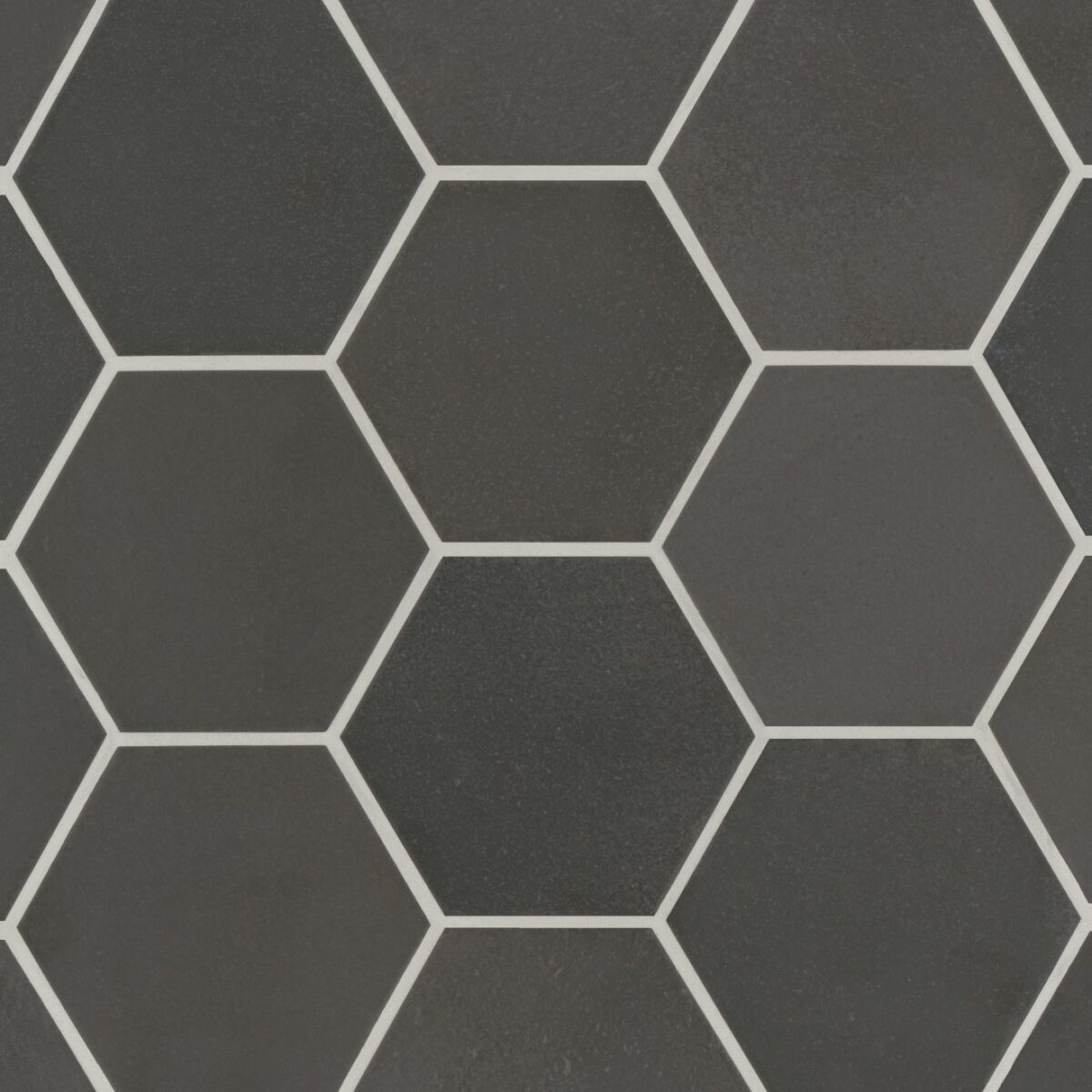Celine Hexagon Field Tile Black Matte