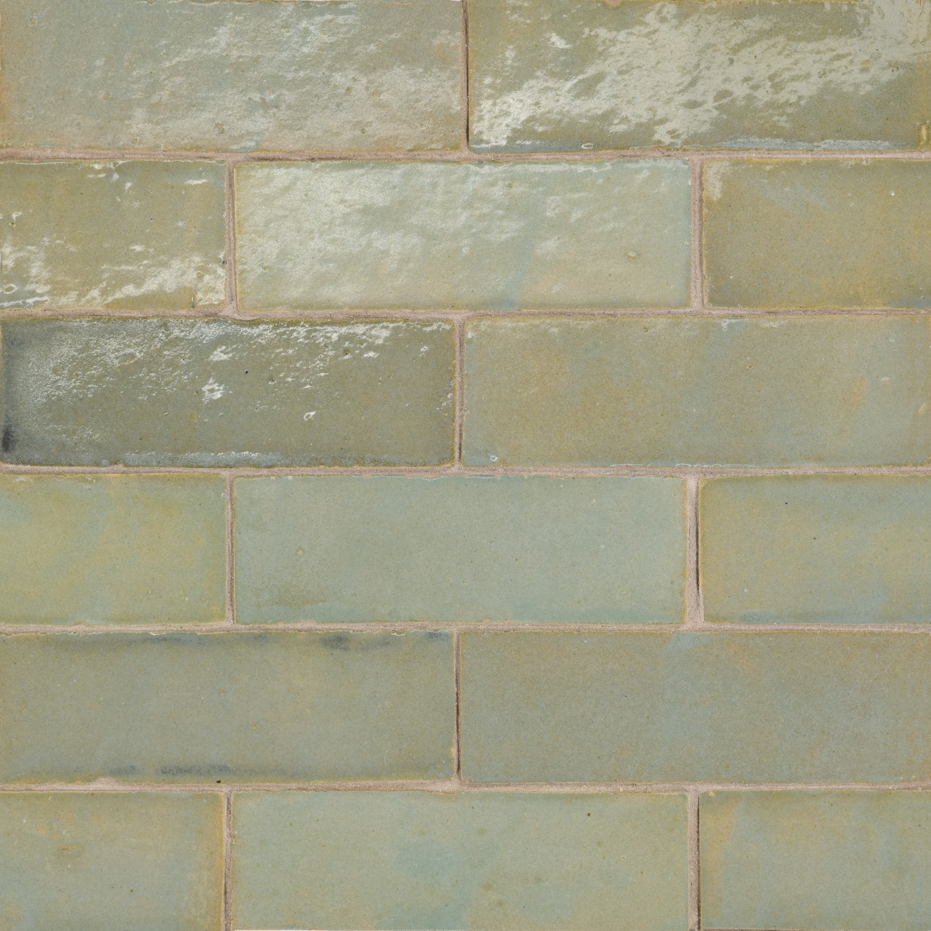 Zagora 2x6 Field Tile Vert Gris Gloss