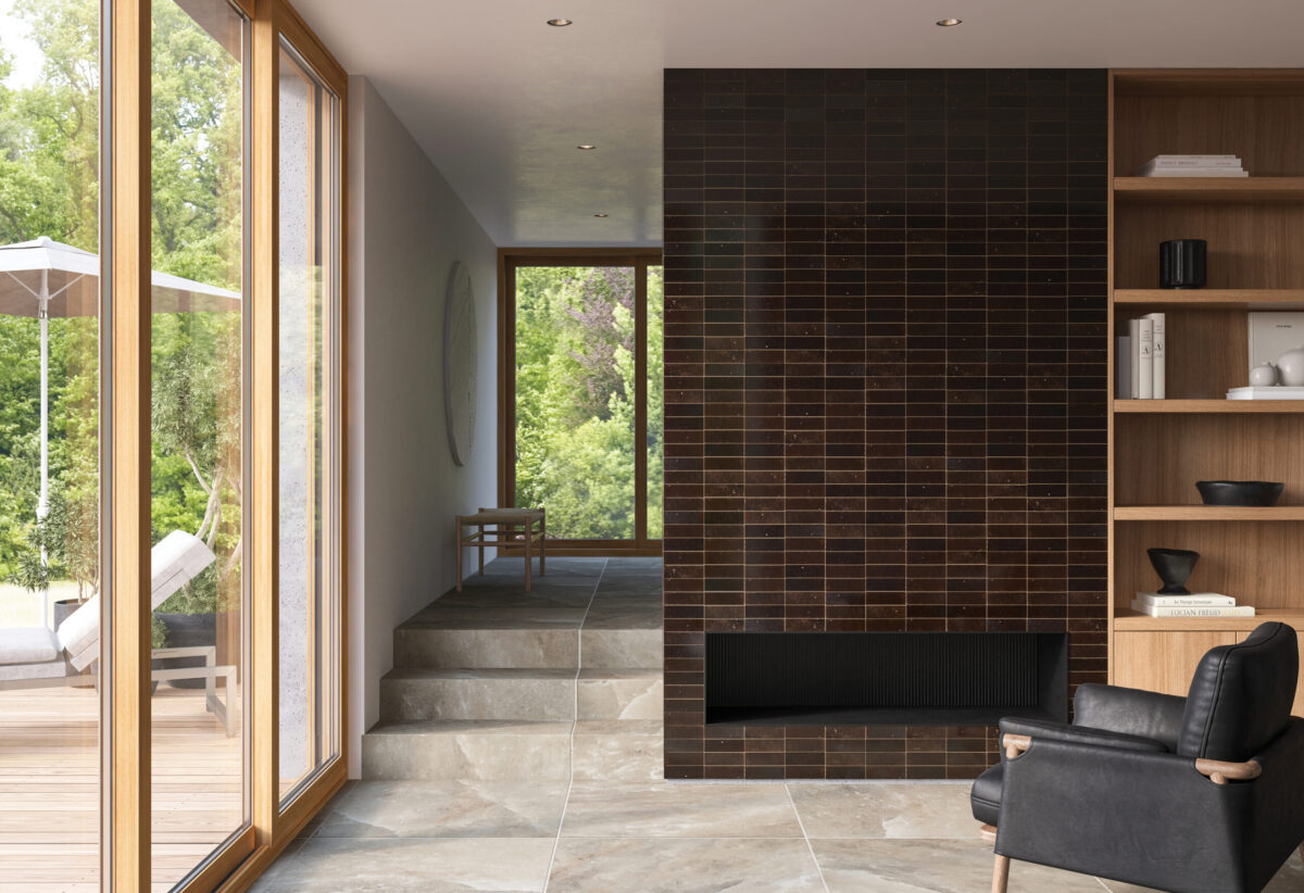 Zagora 2x6 Field Tile Maroon Gloss - Image 2