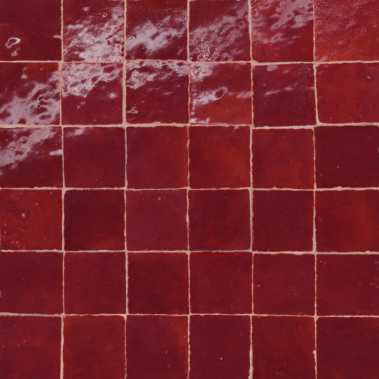 Zagora 2x2 Mosaic Rouge Gloss