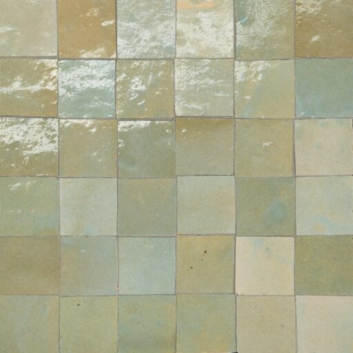 Zagora 2x2 Mosaic Vert Gris Gloss