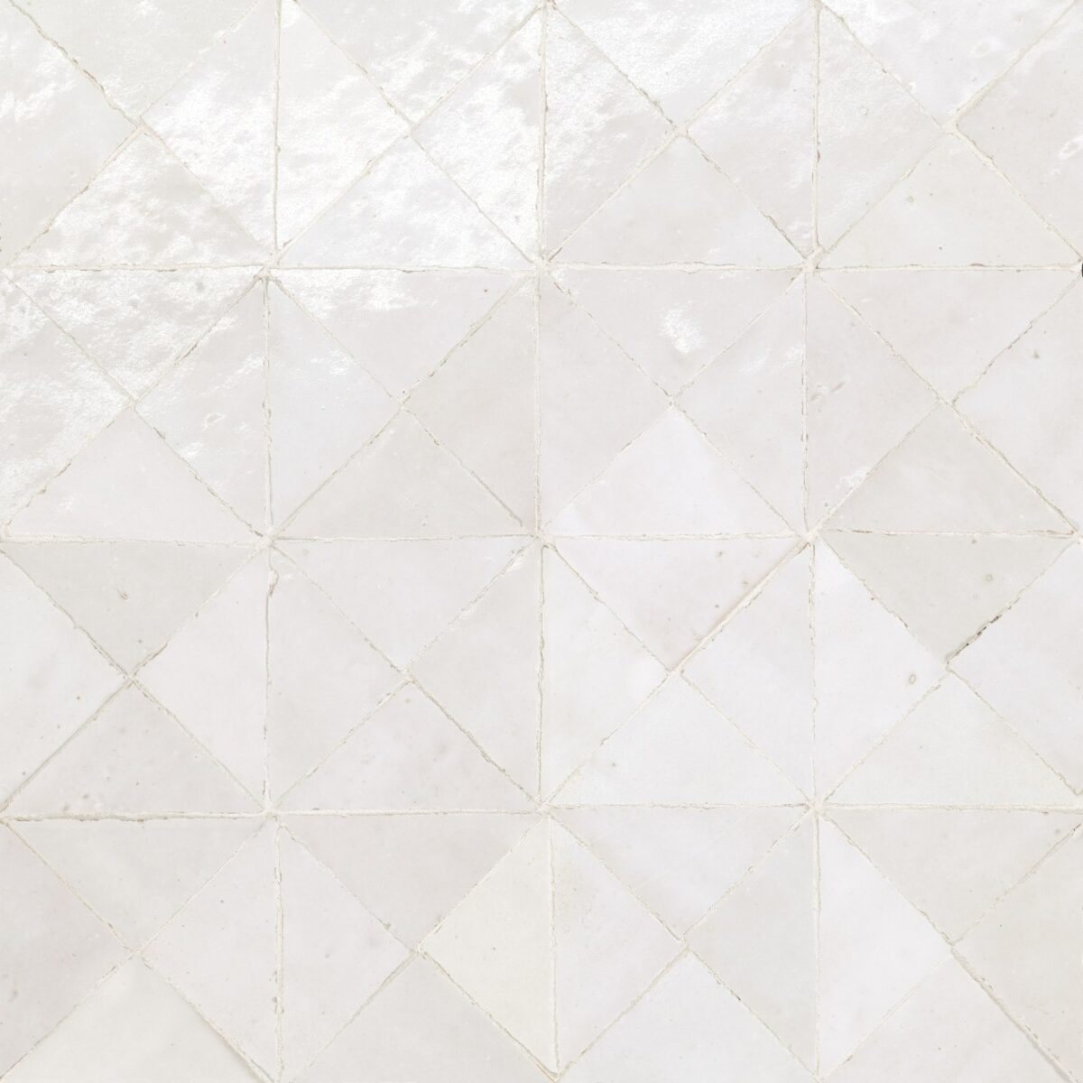 Zagora Triangle Mosaic Blanc Gloss