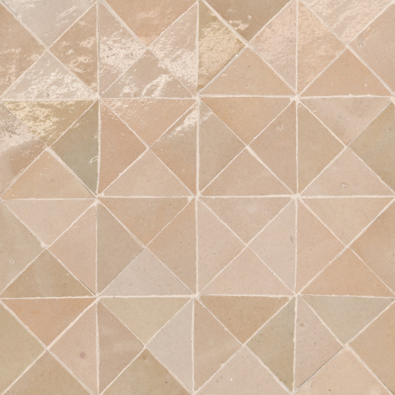 Zagora Triangle Mosaic Ivoire Gloss
