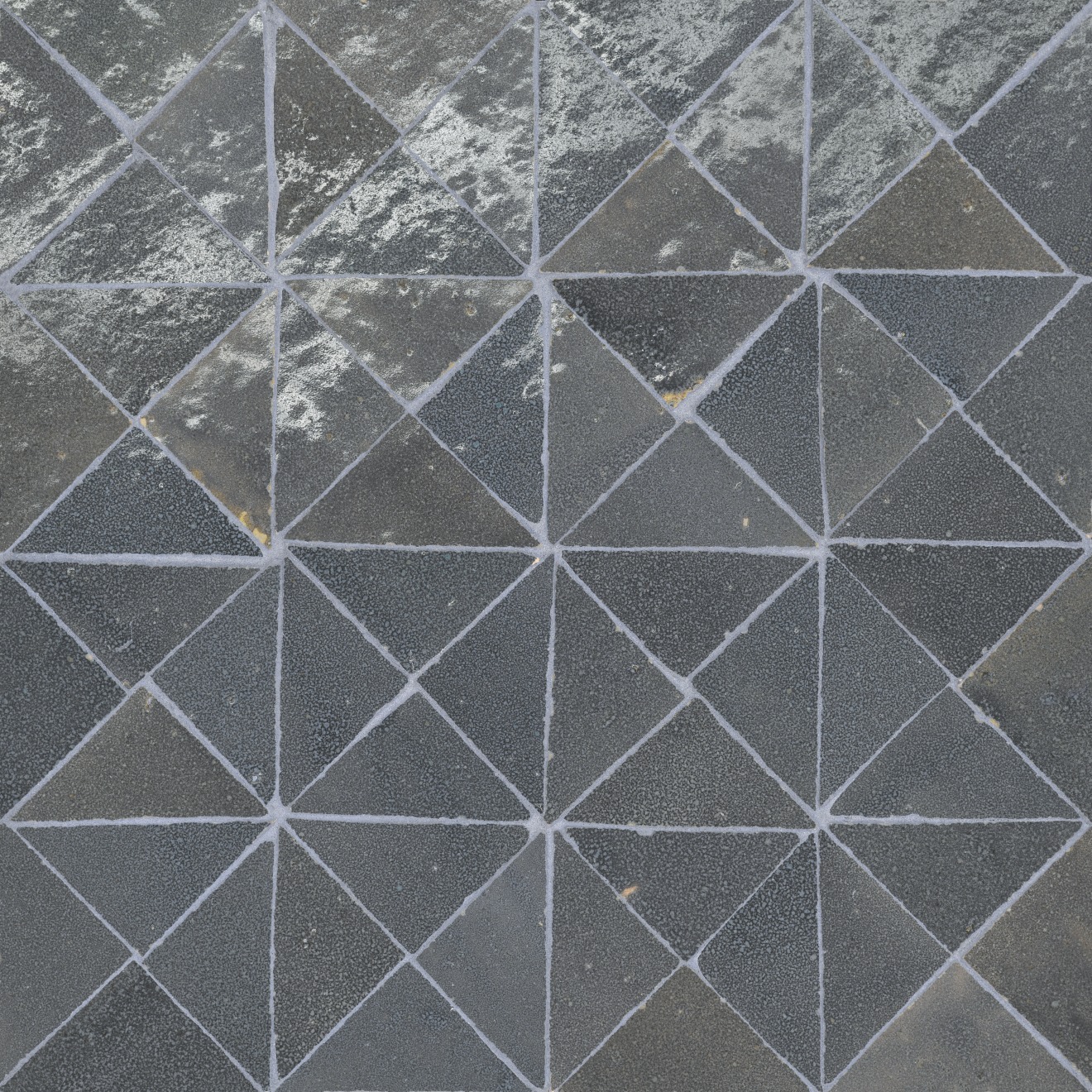 Zagora Triangle Mosaic Charcoal Gloss