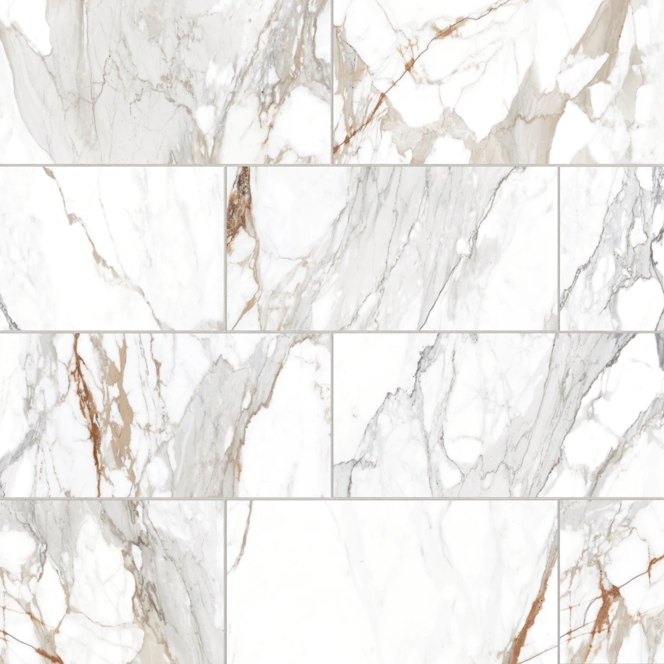Prati 12" x 24" Polished Porcelain Field Tile in Calacatta Macchia Vecchia
