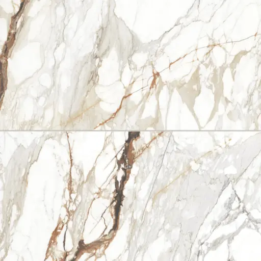 Prati 24" x 48" Polished Porcelain Field Tile in Calacatta Macchia Vecchia