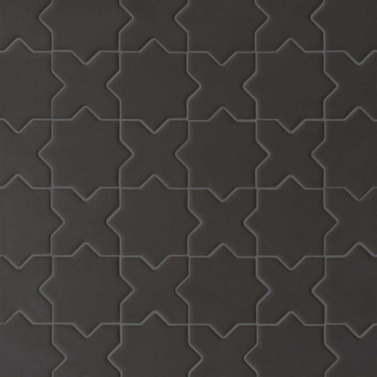 Le Cafe- Cross & Star Mosaic Black Matte