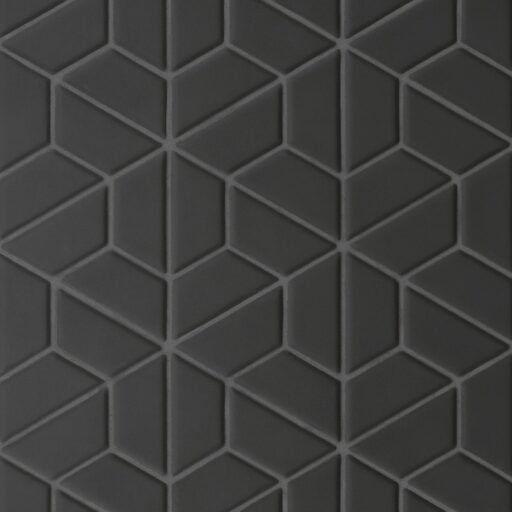Le Cafe- Half Hexagon Mosaic Black Matte