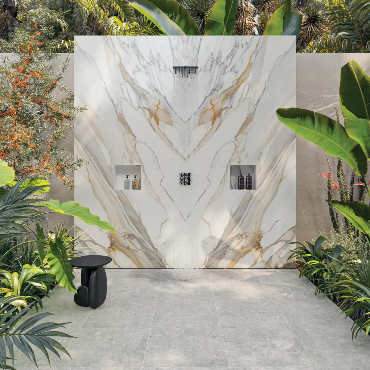 Lanai 24" x 24" Matte R11 Anti-Slip Rated Porcelain Paver in Taupe - Image 3