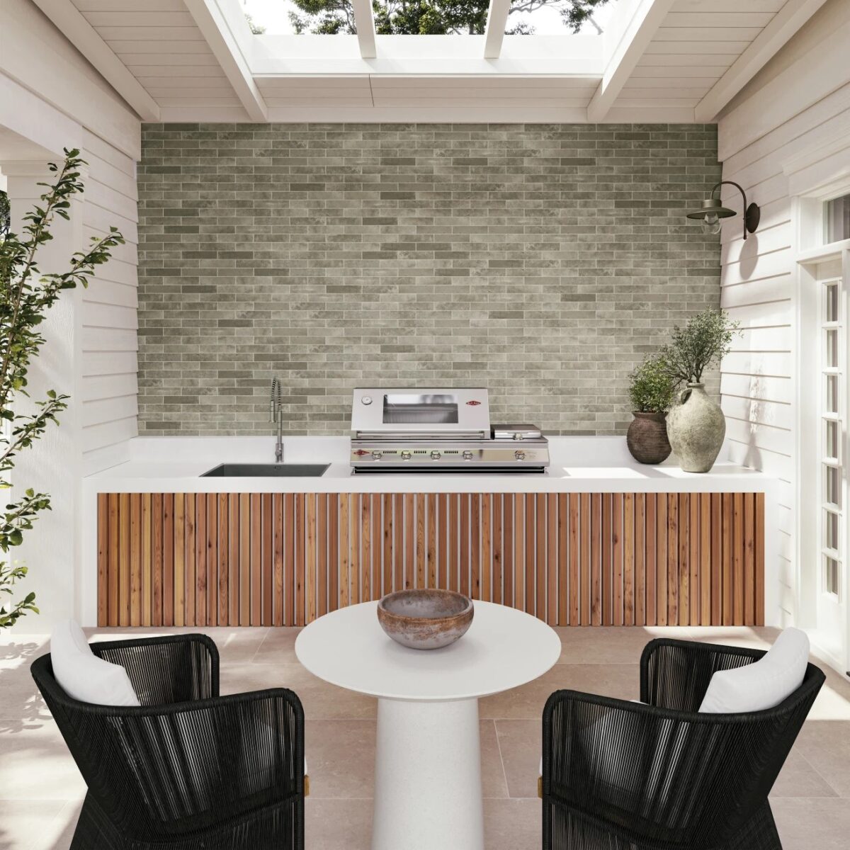 Thaddeus 24" x 48" Matte Porcelain Tile in Pearl - Image 3