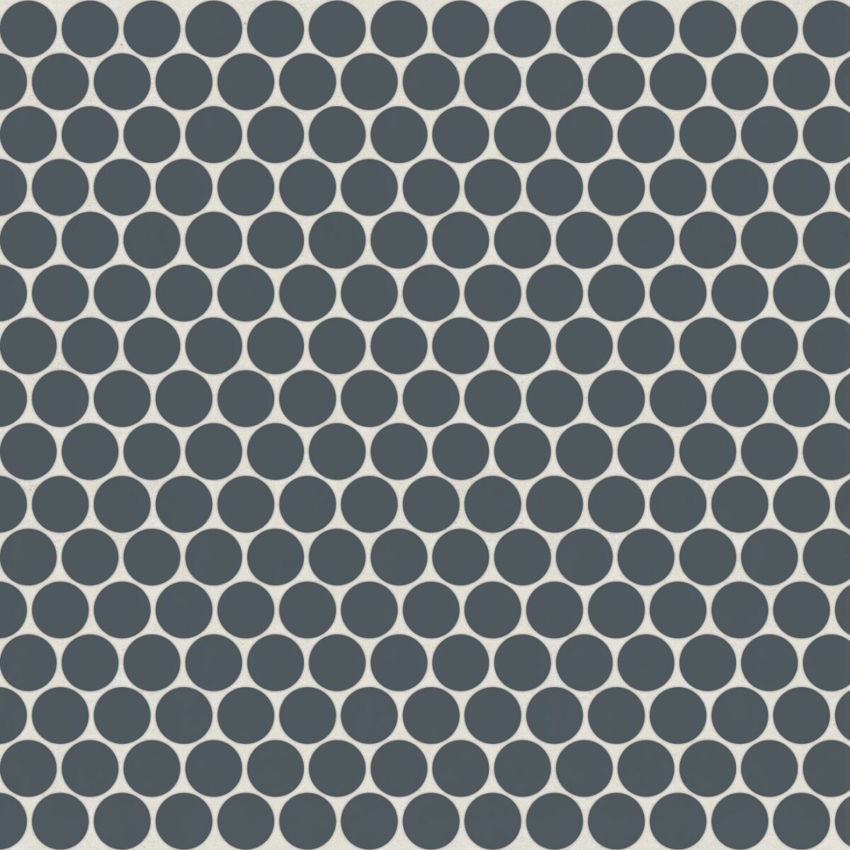 Marin 3/4 inch Penny Mosaic Matte Midnight Tide