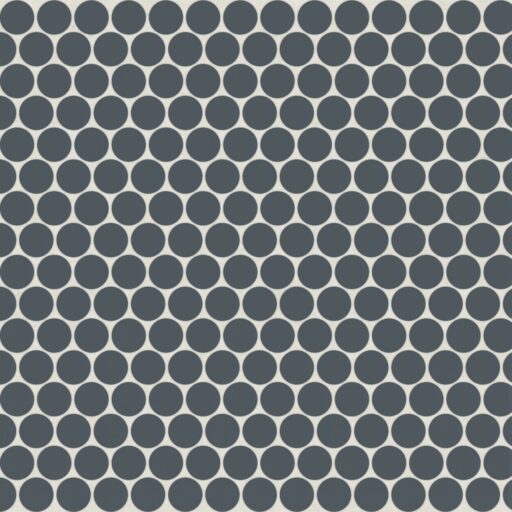 Marin 3/4 inch Penny Mosaic Matte Midnight Tide