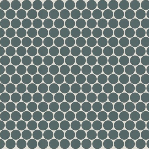 Marin 3/4 inch Penny Mosaic Matte Ocean Teal