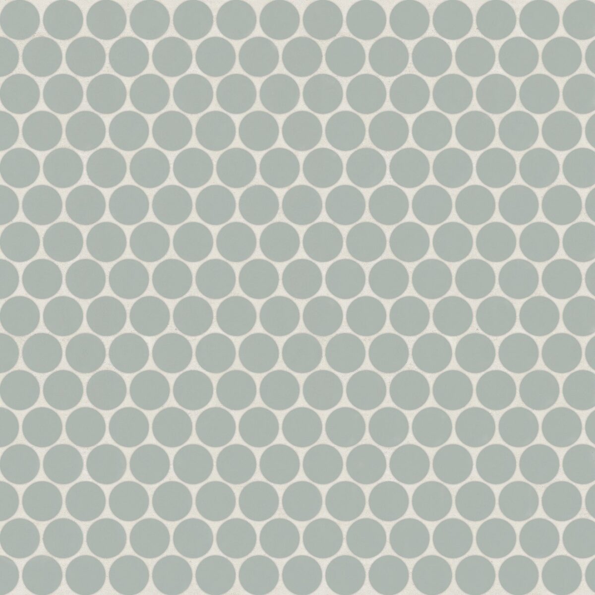 Marin 3/4 inch Penny Mosaic Matte Aloe Green