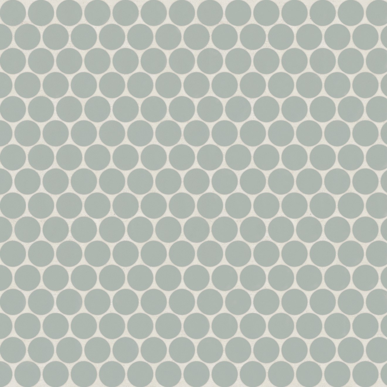 Marin 3/4 inch Penny Mosaic Matte Aloe Green