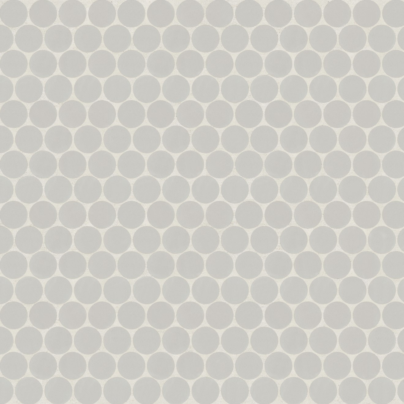 Marin 3/4 inch Penny Mosaic Matte Pebble Gray