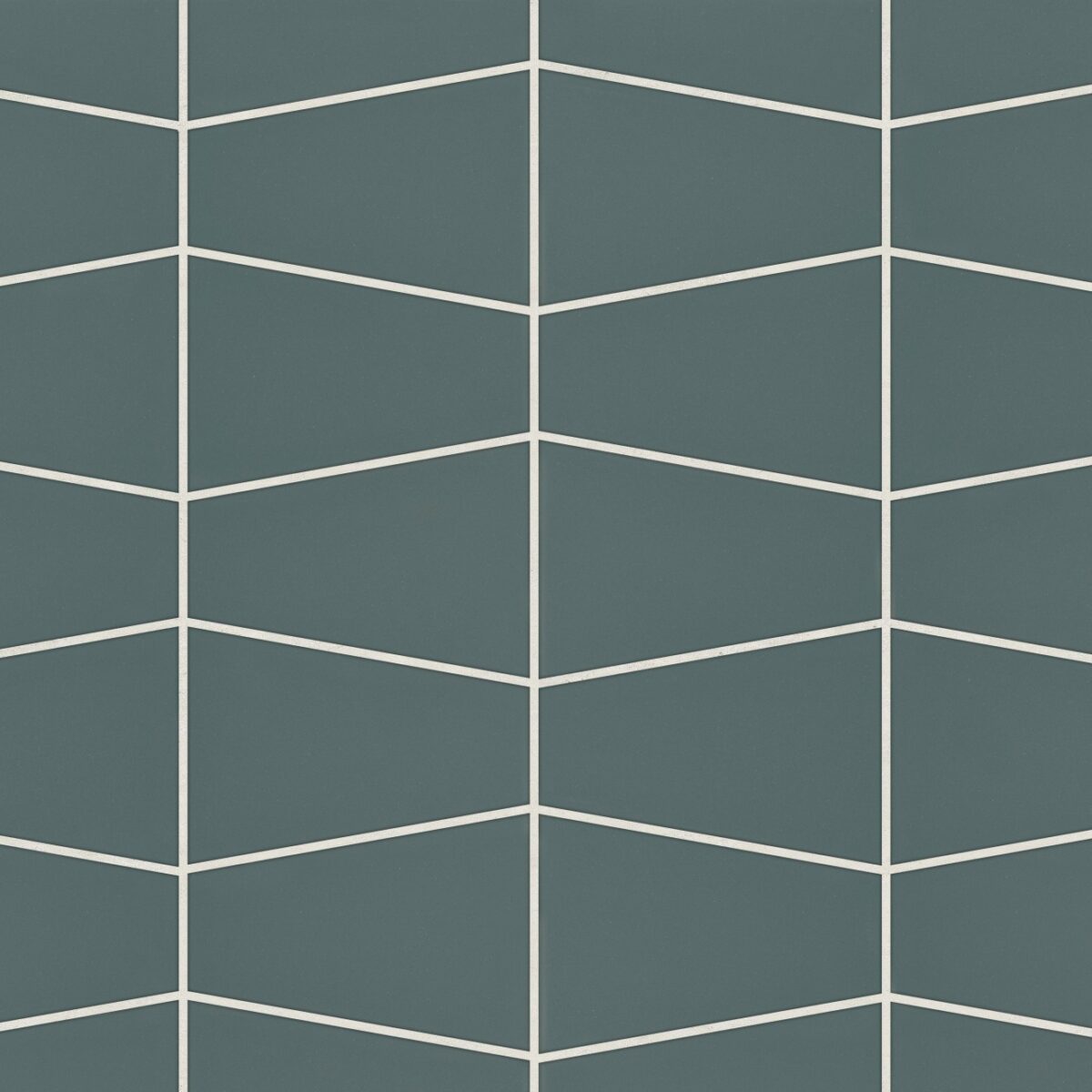 Marin Trapezoid Mosaic Matte Ocean Teal