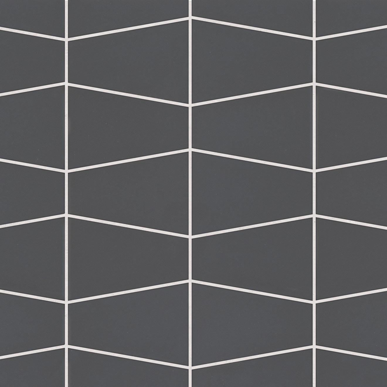 Marin Trapezoid Mosaic Matte Black Sea