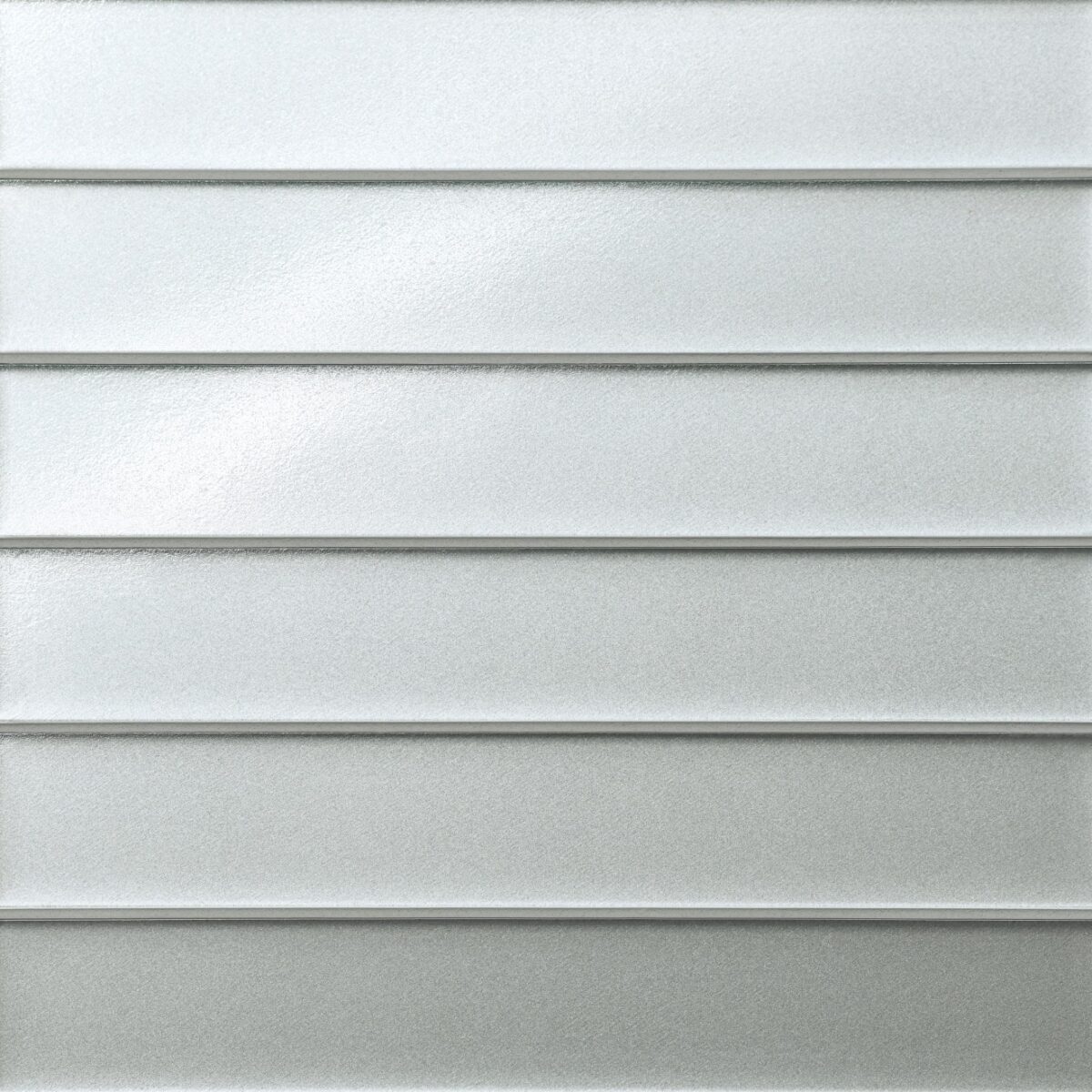 Kaikos 2x12 Glass Field Tile Matte Silver
