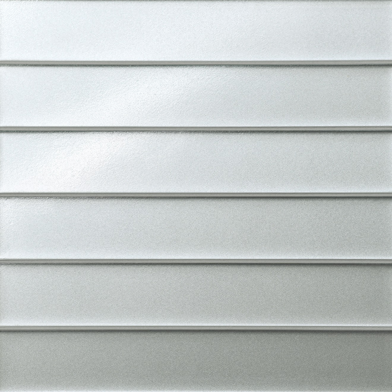 Kaikos 2x12 Glass Field Tile Matte Silver