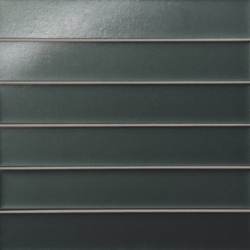 Kaikos 2x12 Glass Field Tile Matte Dark Green