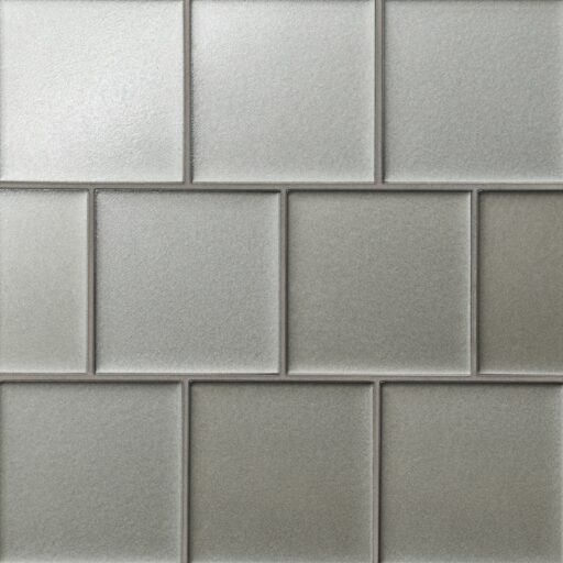 Kaikos 4x4 Glass Field Tile Matte Gray