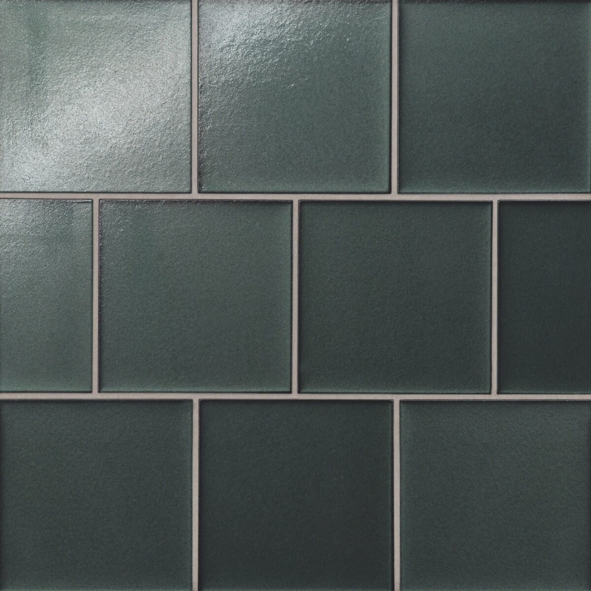 Kaikos 4x4 Glass Field Tile Matte Dark Green