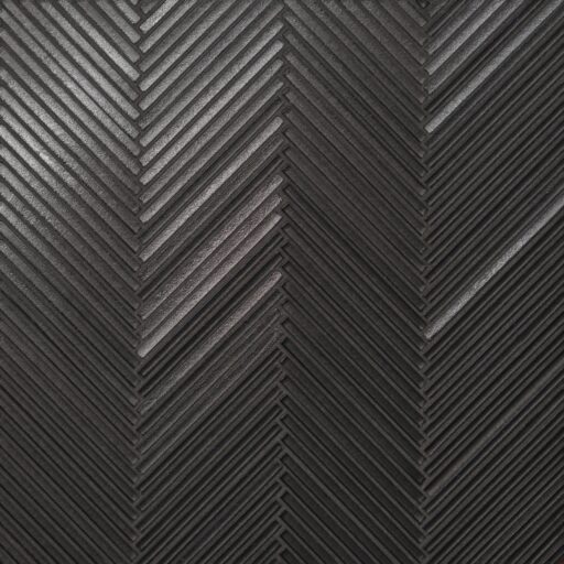 Kaikos Skinny Chevron All Glass Mosaic Brown Matte