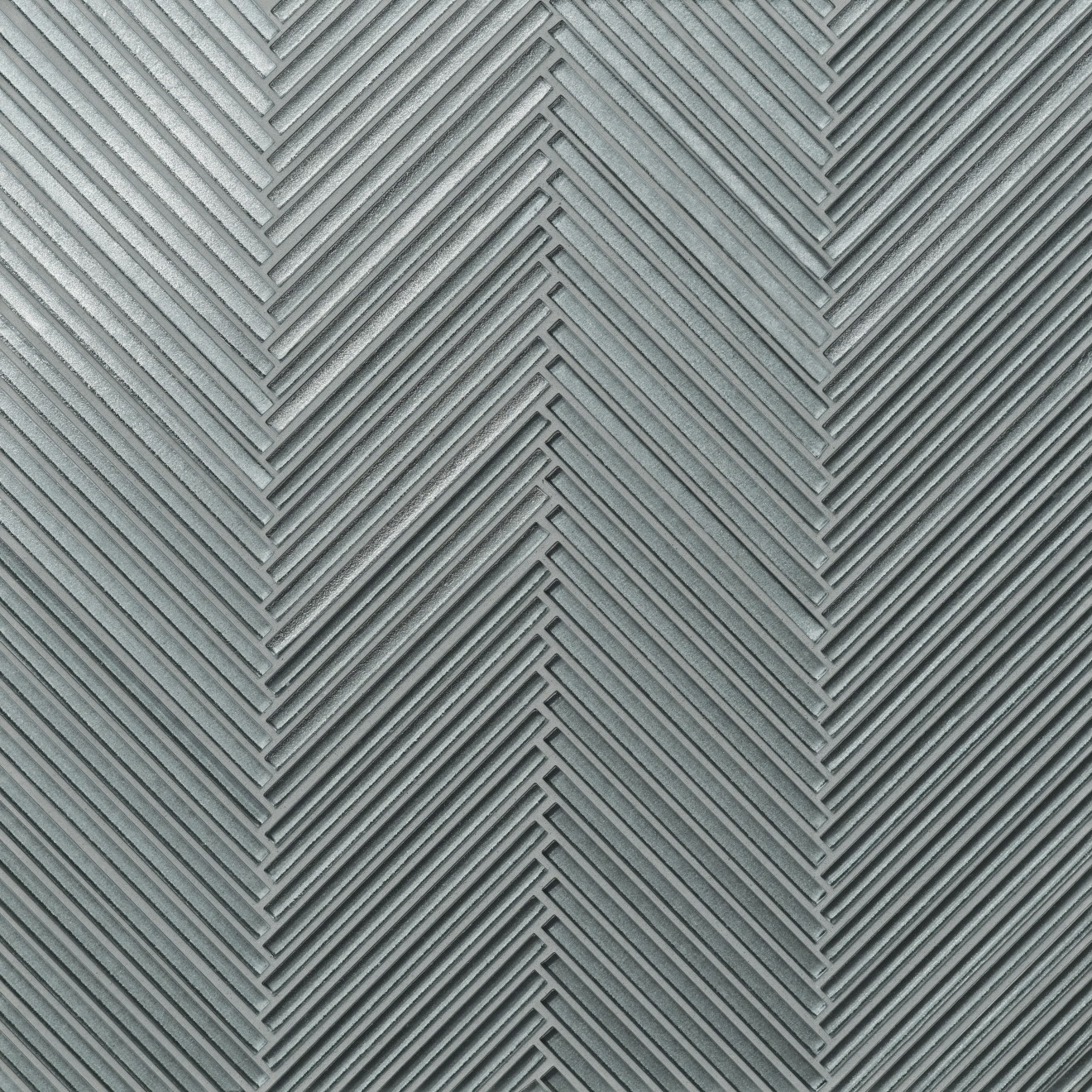 Kaikos Skinny Chevron All Glass Mosaic Light Green Matte