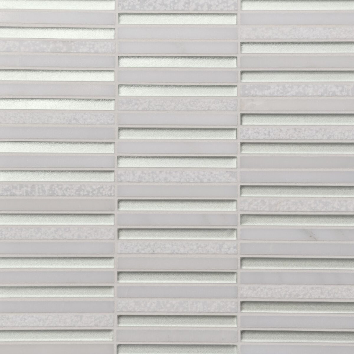 Kaikos 3/8x4 Stacked Gls/Stn Mosaic Pearl & Oriental White
