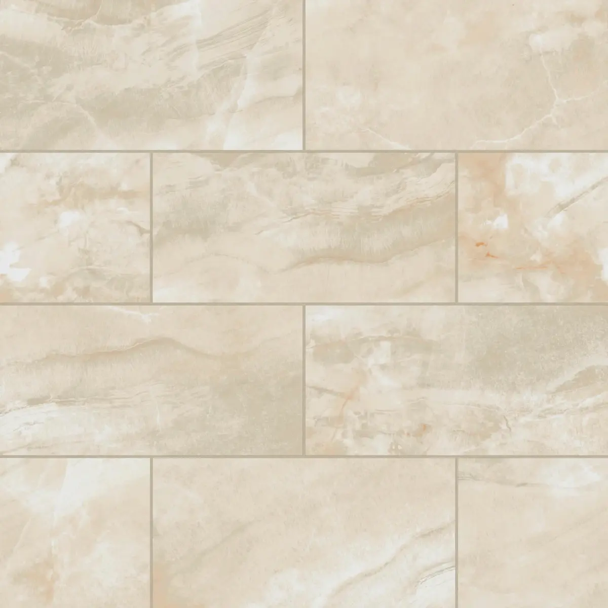 Gemma 12" x 24" Honed Porcelain Field Tile in Beige Onyx