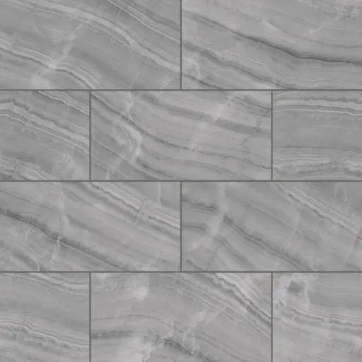 Gemma 12" x 24" Honed Porcelain Field Tile in Grey Onyx
