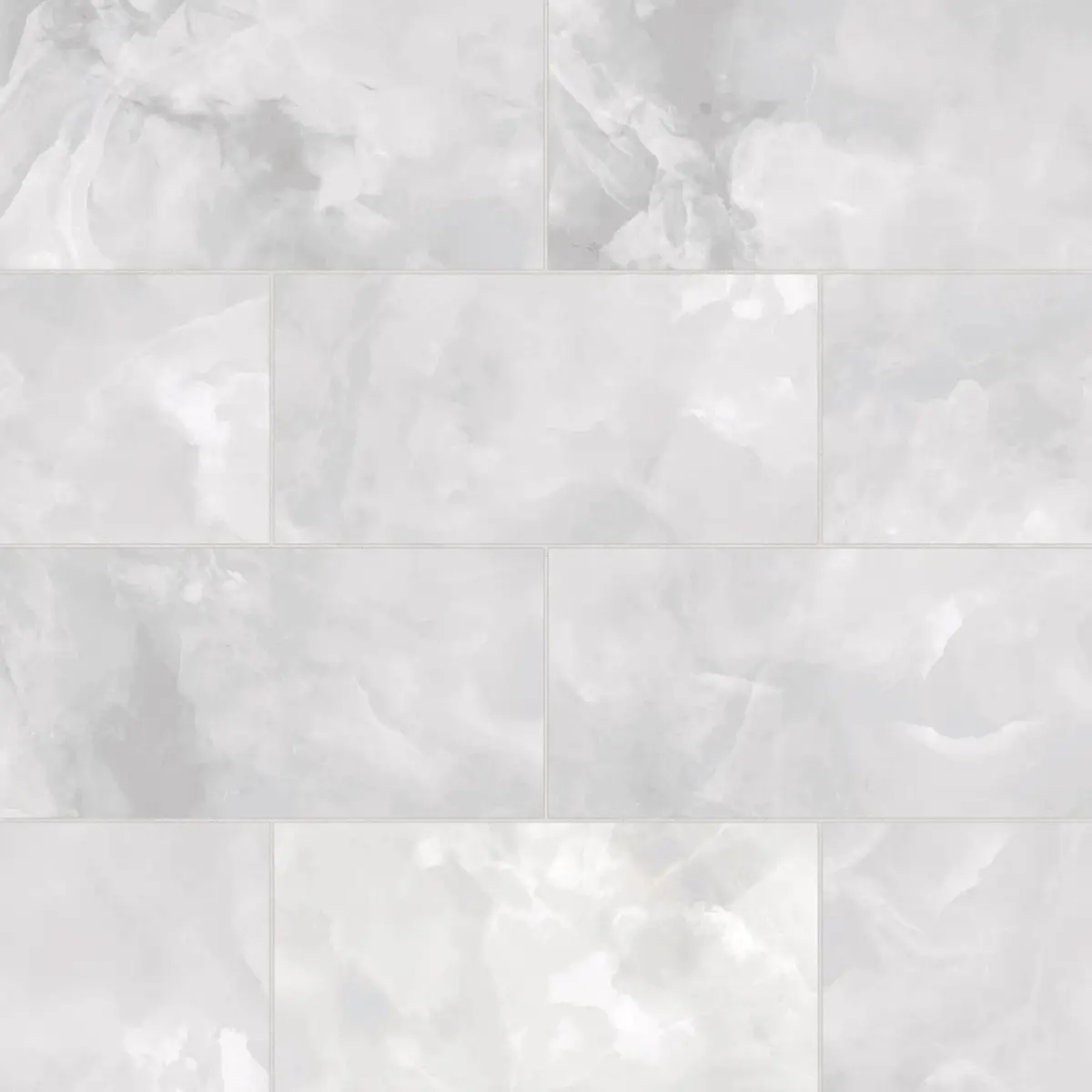 Gemma 12" x 24" Honed Porcelain Field Tile in White Onyx