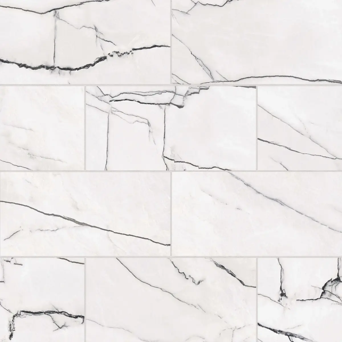 Gemma 12" x 24" Field Tile Polished in Bianca