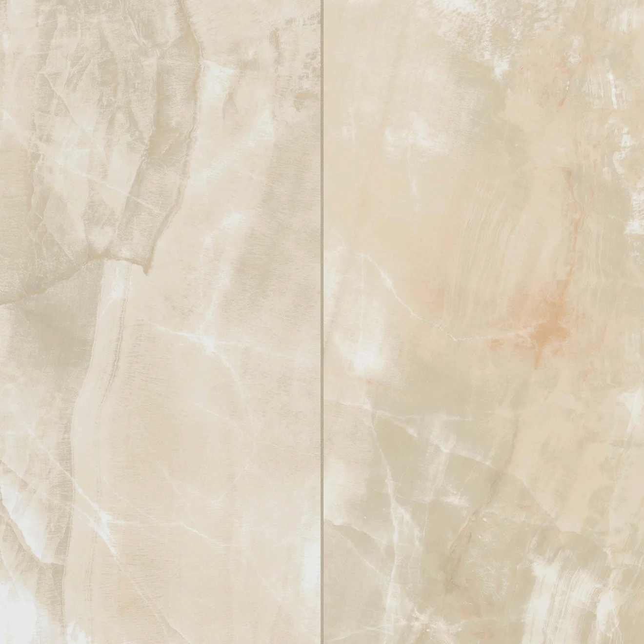 Gemma 24" x 48" Polished Porcelain Field Tile in Beige Onyx