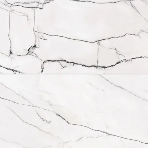 Gemma 24" x 48" Polished Porcelain Field Tile in Bianca