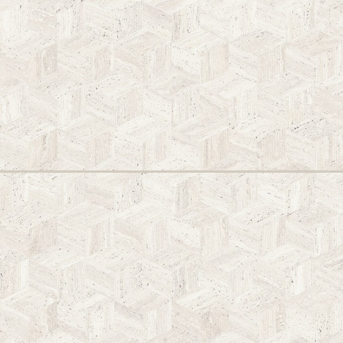 Sensi Roma 24" x 48" Satin Porcelain Cube Deco in White