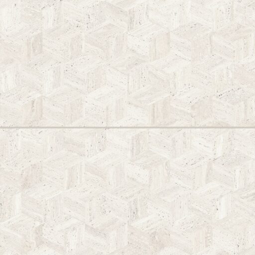 Sensi Roma 24" x 48" Satin Porcelain Cube Deco in White