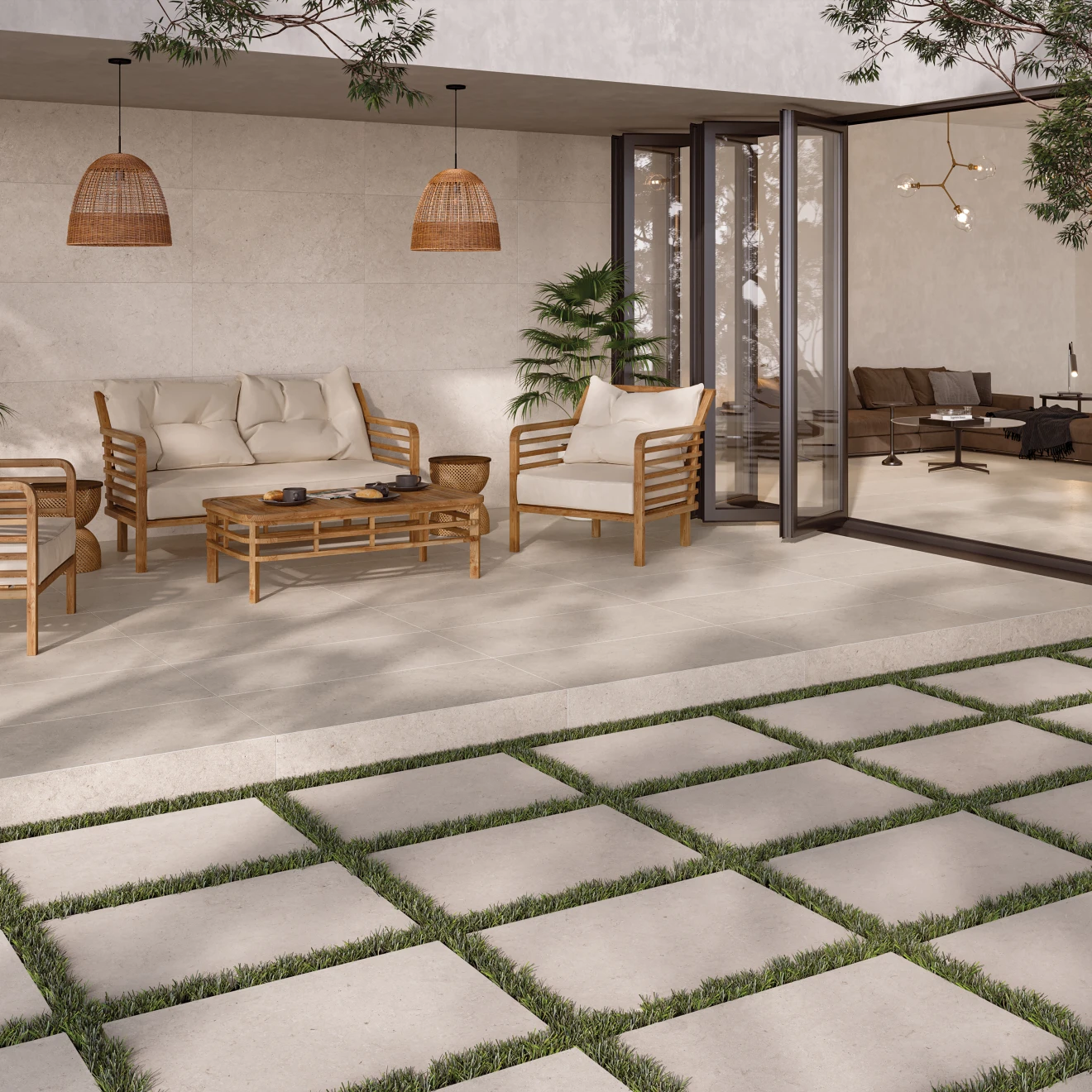 Poetry Stone 3" x 24" Matte Porcelain Bullnose in Beige