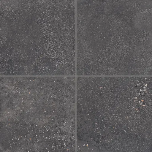 Area 51 24" x 24" Matte Porcelain Field Tile in Black