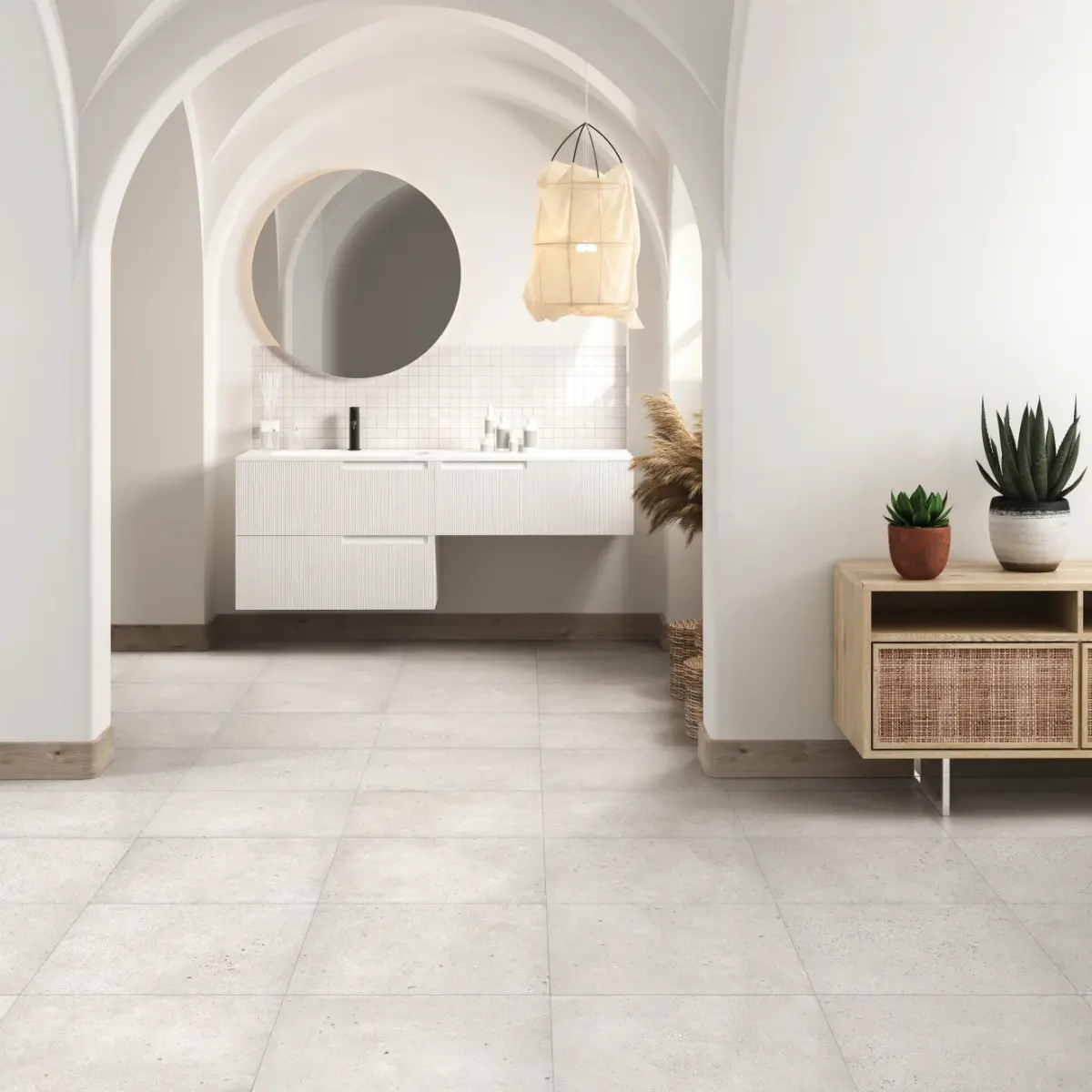 Area 51 24" x 24" Matte Porcelain Field Tile in Clay - Image 3