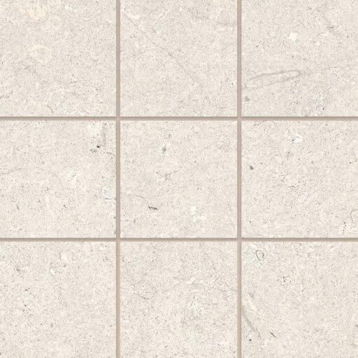 Poetry Stone 4" x 4" Matte Porcelain Mosaic in Ivory