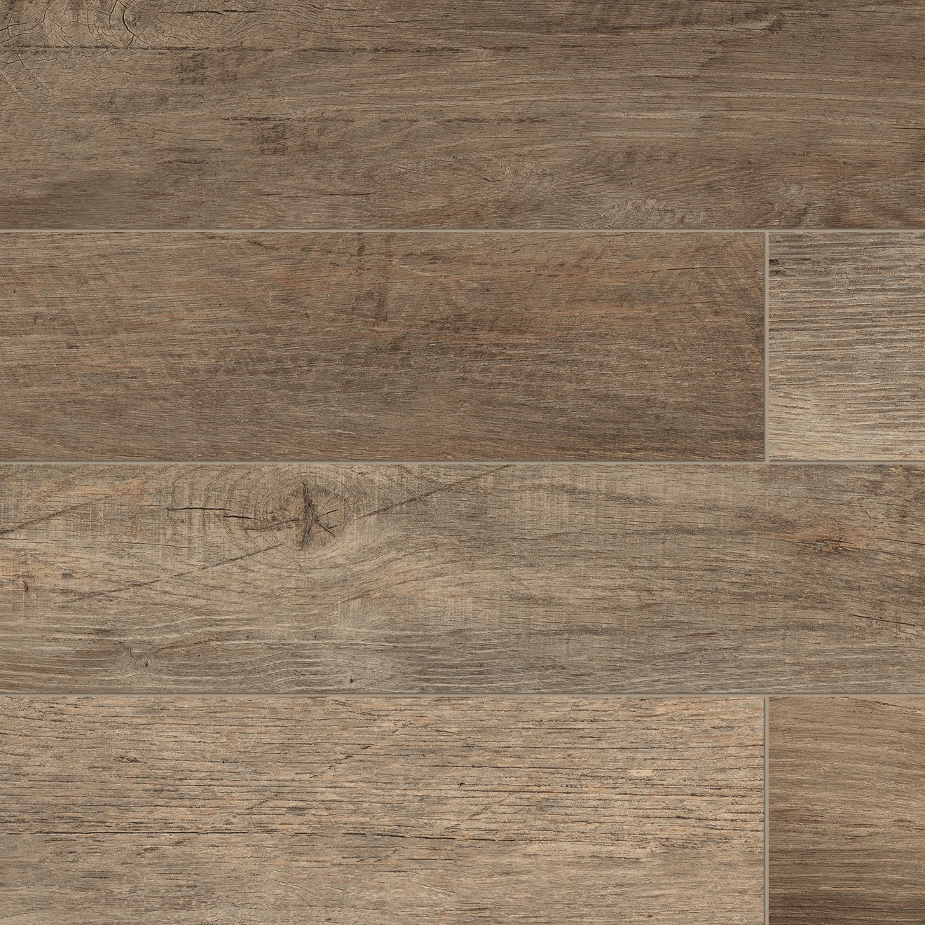Yorkwood 12" x 72" Matte Field Tile in Brown